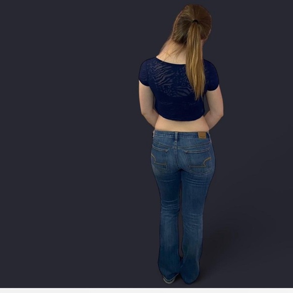 Milwaukee Brewers retired Logo Burn Out Crop Top - Picture 4 of 8